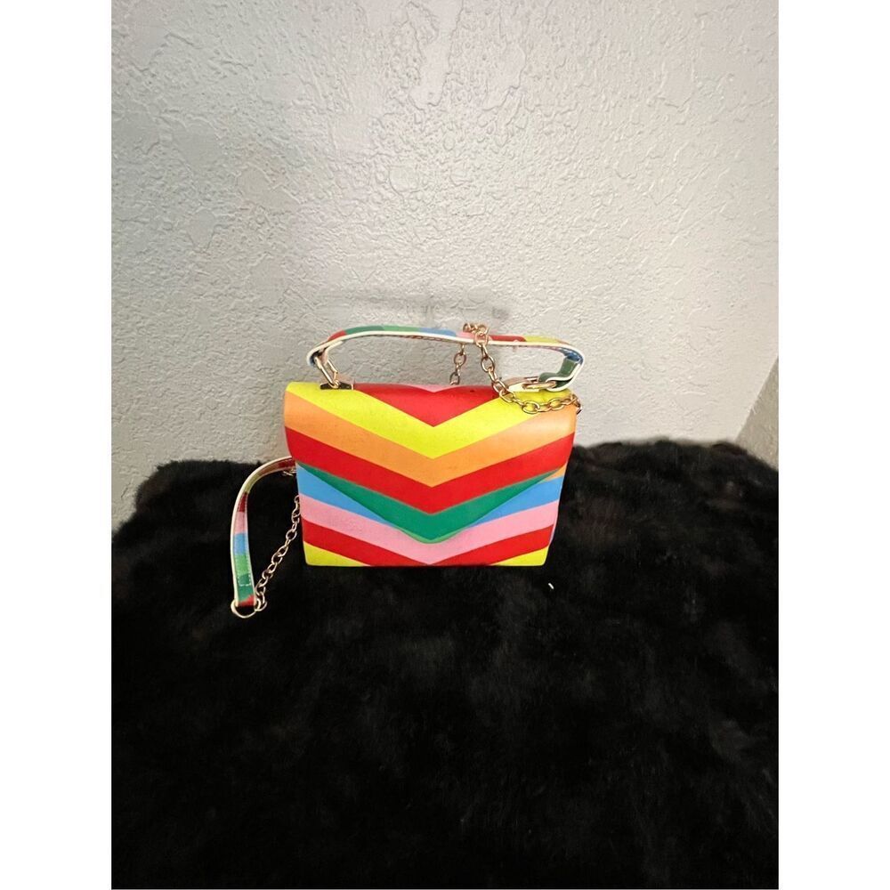 Hello 3am Multi Color Flap Chain Shoulder Bag